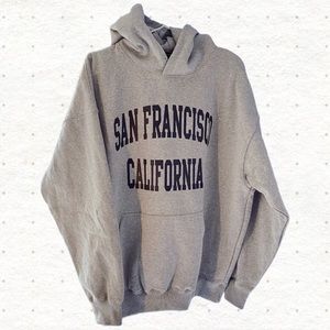 Brandy Melville Christy Gray San Francisco California Oversized Hoodie